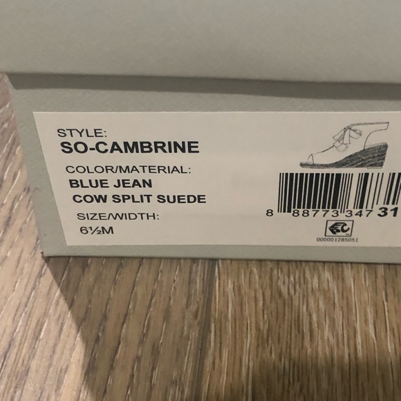 Sole Society Blue Jean Wedge NIB - Picture 12 of 12